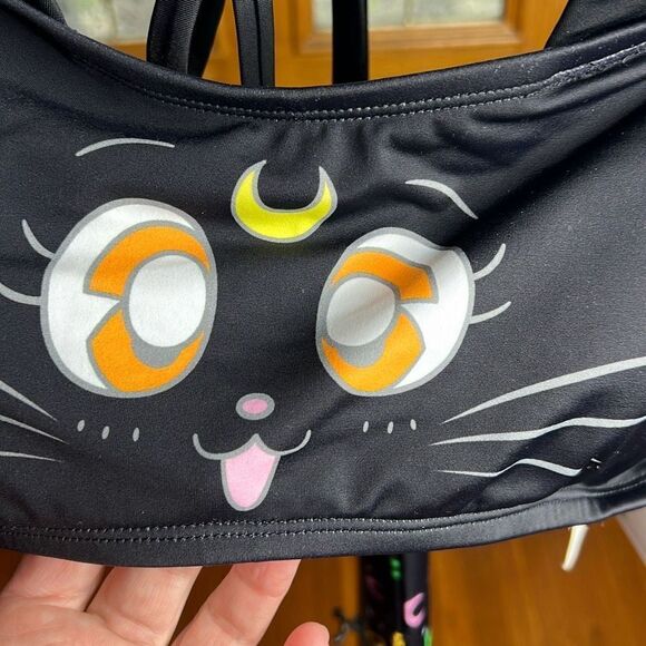 Sailor Moon Luna Halter Swim Top Plus Size 1 Nwt - Picture 3 of 7